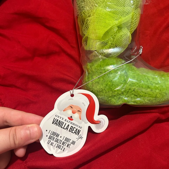 Bath salt boot with loofah - Picture 2 of 3